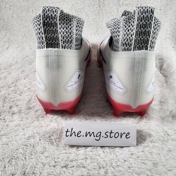 Nike Alpha Menace Elite 3 White/Red Mens Sz 11.5 Football Cleats CT6648-103 main image 5